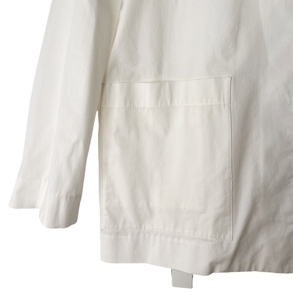 Lafayette 148 New York Classic Button Down Shirt Jacket Blazer Small - Picture 4 of 10